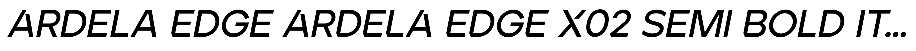 Ardela Edge ARDELA EDGE X02 Semi Bold Italic
